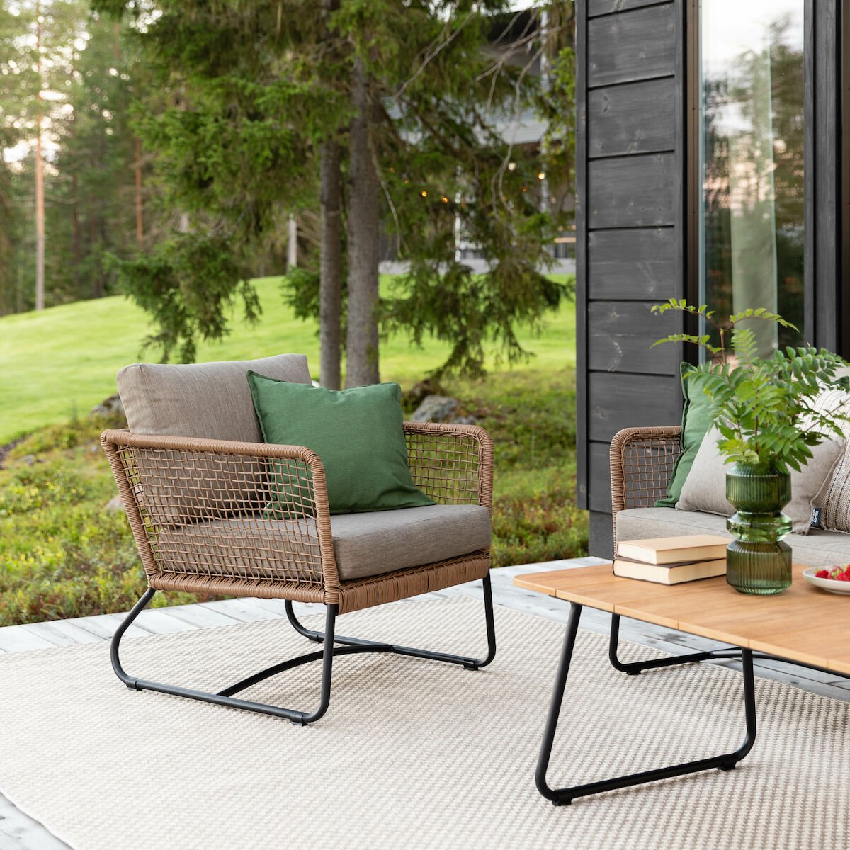 Mooda Silmu nojatuoli ruskea