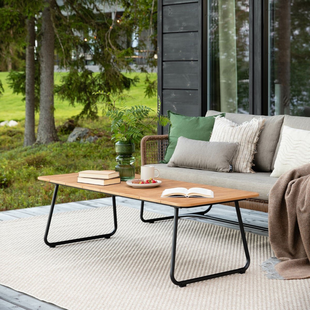 Mooda Silmu sohvapöytä 140x60 cm ruskea