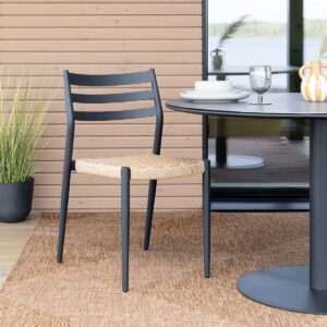 Gustav tuoli musta/luonnoväri