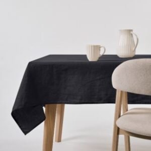 Vila pellavaliina musta