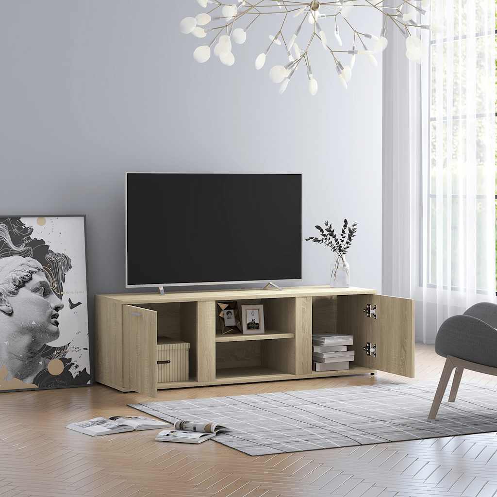 vidaXL TV-taso Sonoma-tammi 120x34x37 cm tekninen puu