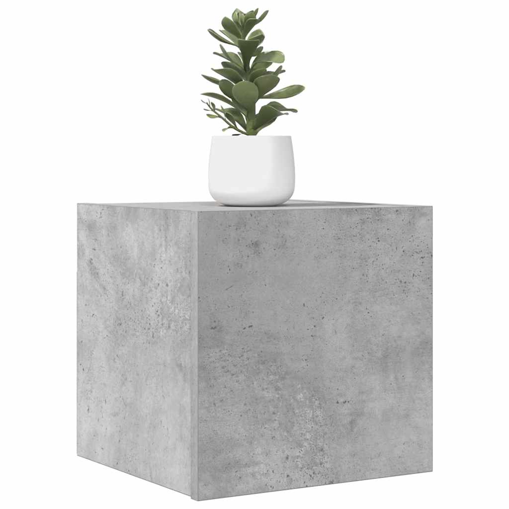 vidaXL Seinäkiinnitettävä TV-taso betoninharmaa 30,5x30x30 cm