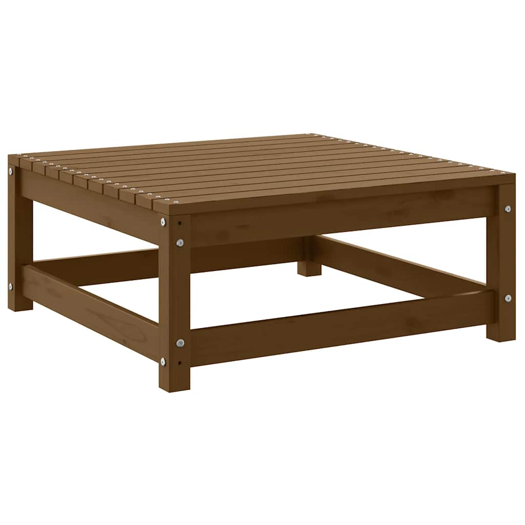 vidaXL Puutarharahi 70x70x30 cm hunajanruskea täysi mänty