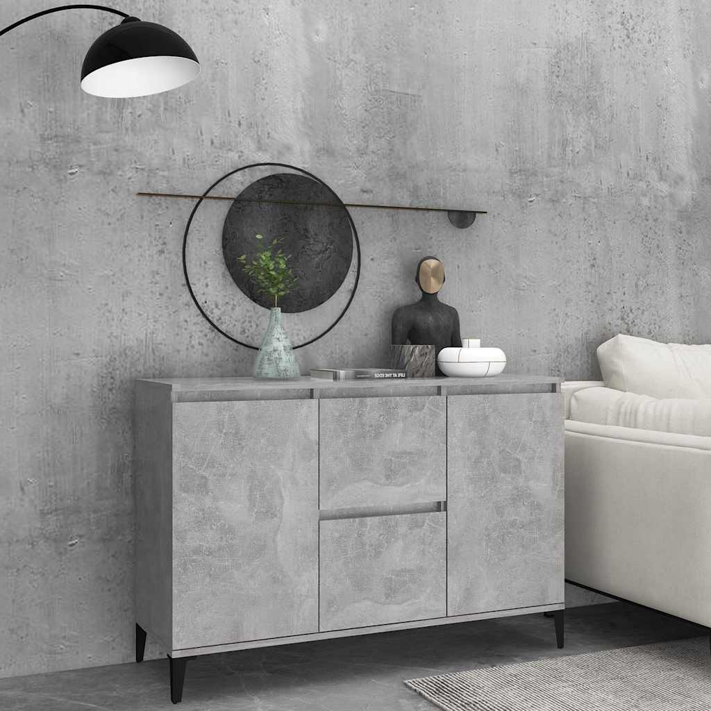 vidaXL Senkki betoninharmaa 102x35x70 cm tekninen puu