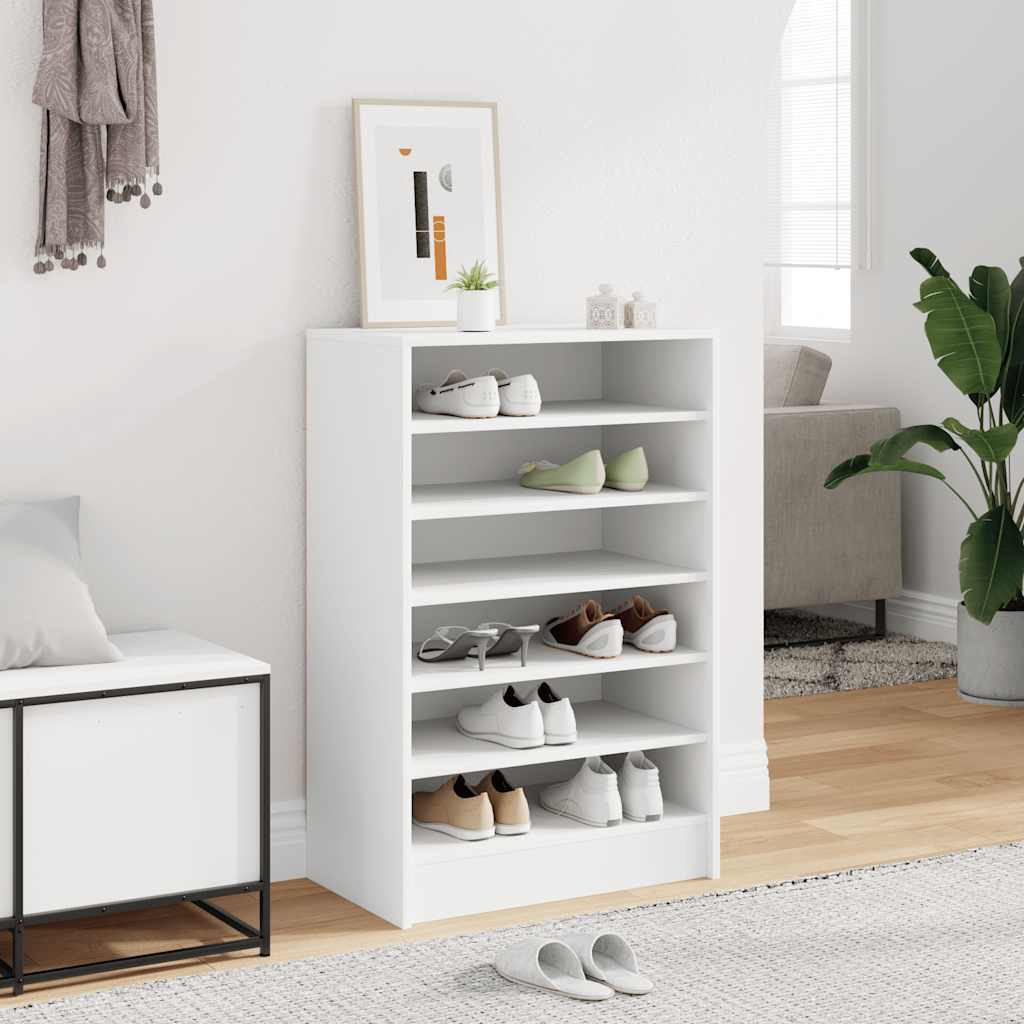 vidaXL Kenkäkaappi valkoinen 60x35x92 cm tekninen puu