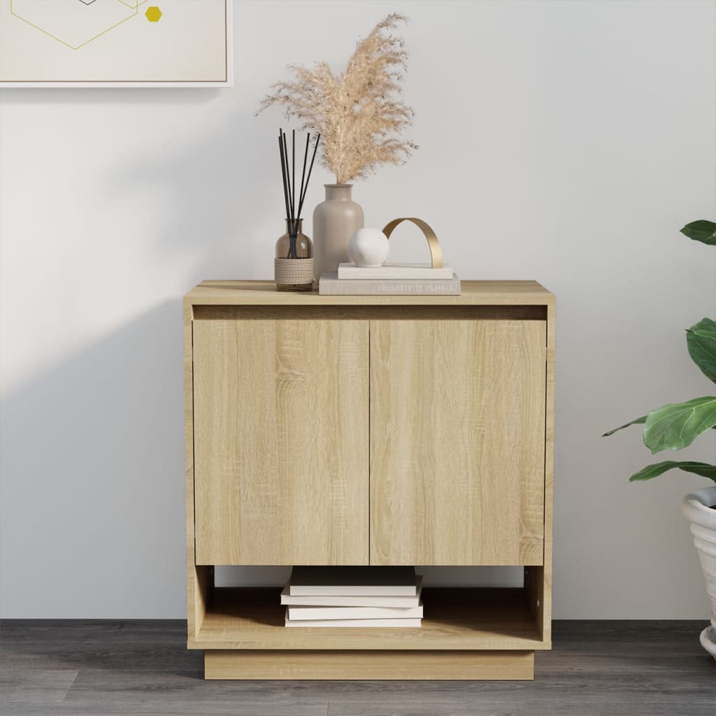 vidaXL Senkki Sonoma tammi 70x41x75 cm tekninen puu