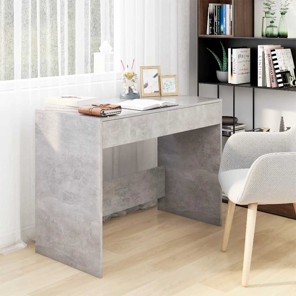 vidaXL Työpöytä betoninharmaa 101x50x76,5 cm tekninen puu