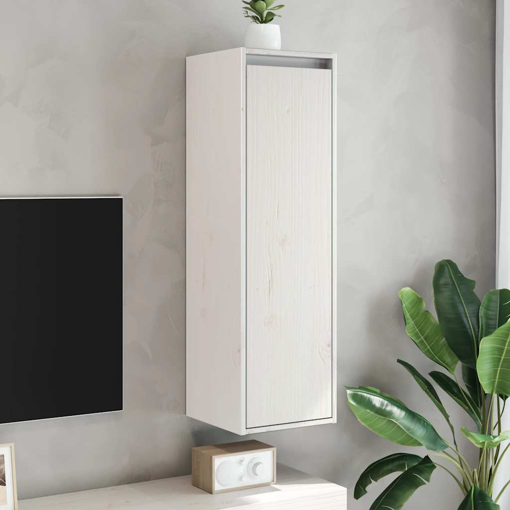 vidaXL Seinäkaapit 2 kpl valkoinen 30x30x100 cm täysi mänty
