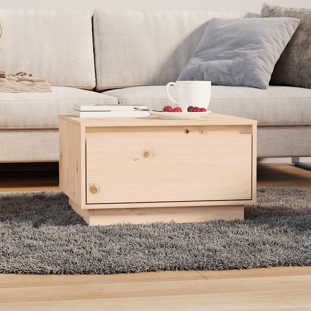 vidaXL Sohvapöytä 55x56x32 cm täysi mänty