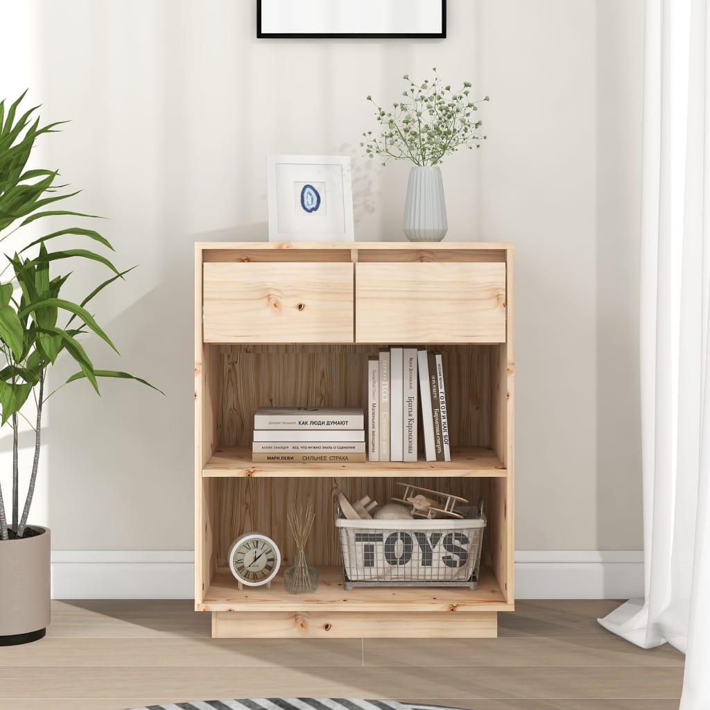 vidaXL Konsolikaappi 60x34x75 cm täysi mänty