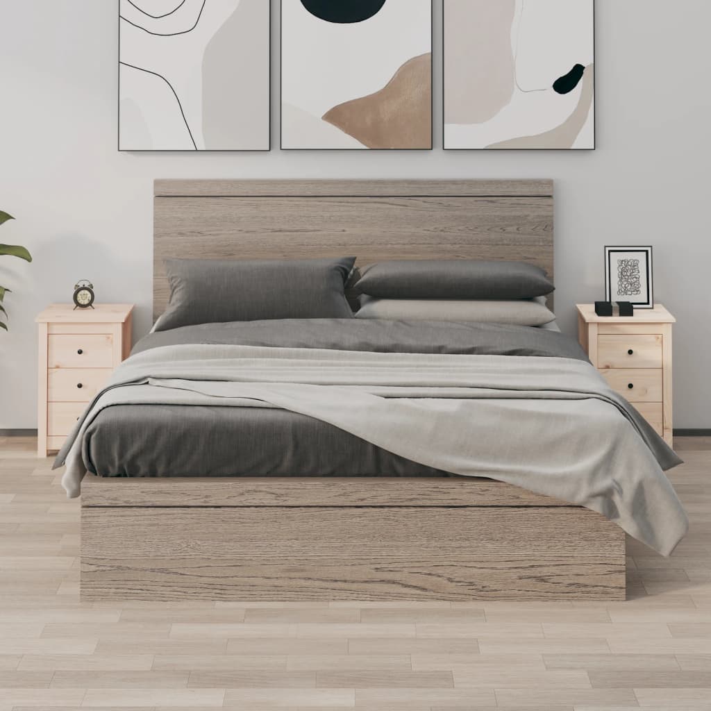 vidaXL Yöpöydät 2 kpl 40x35x61,5 cm täysi mänty