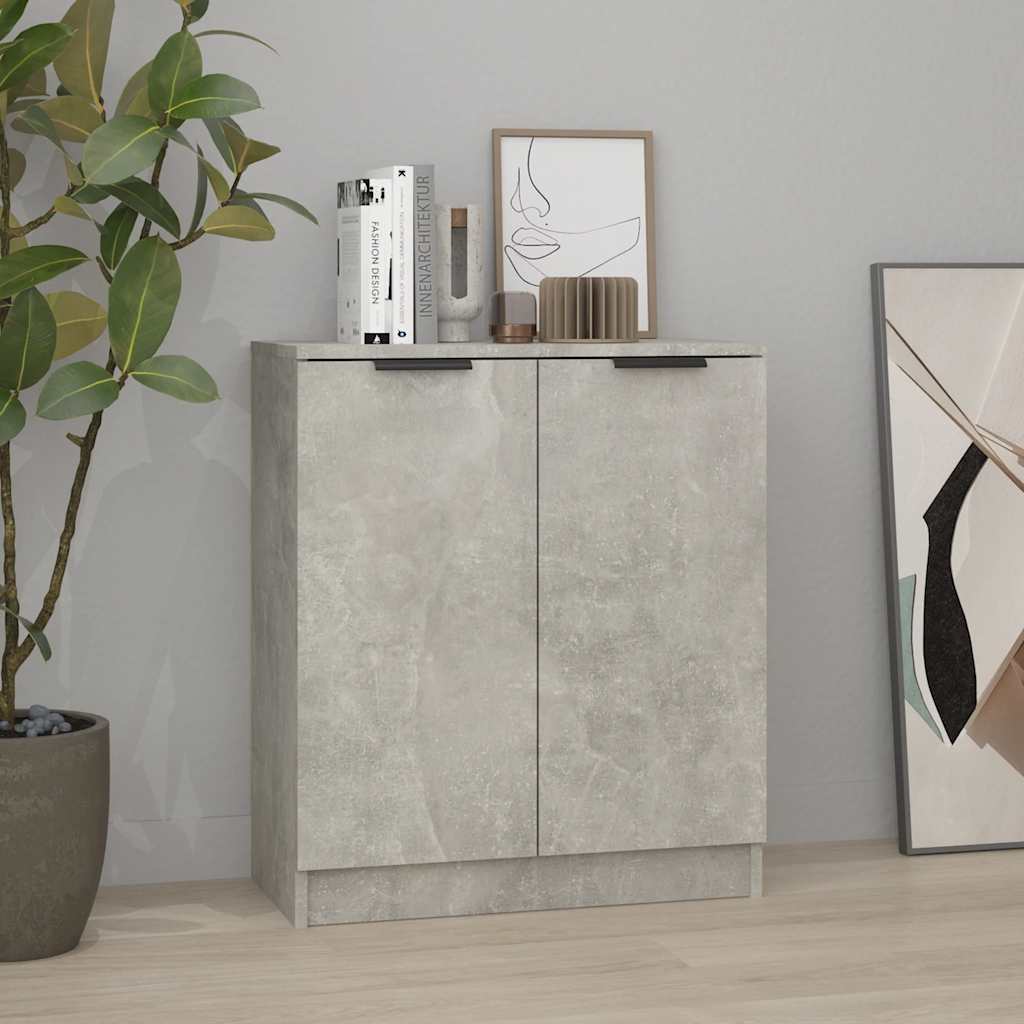 vidaXL Senkki betoninharmaa 60x30x70 cm tekninen puu