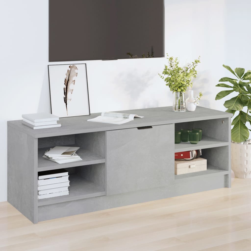 vidaXL TV-taso betoninharmaa 102x35,5x36,5 cm tekninen puu