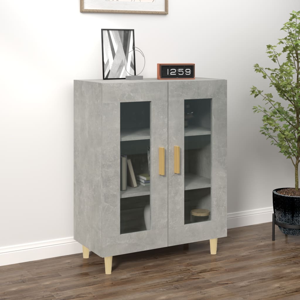 vidaXL Senkki betoninharmaa 69,5x34x90 cm tekninen puu