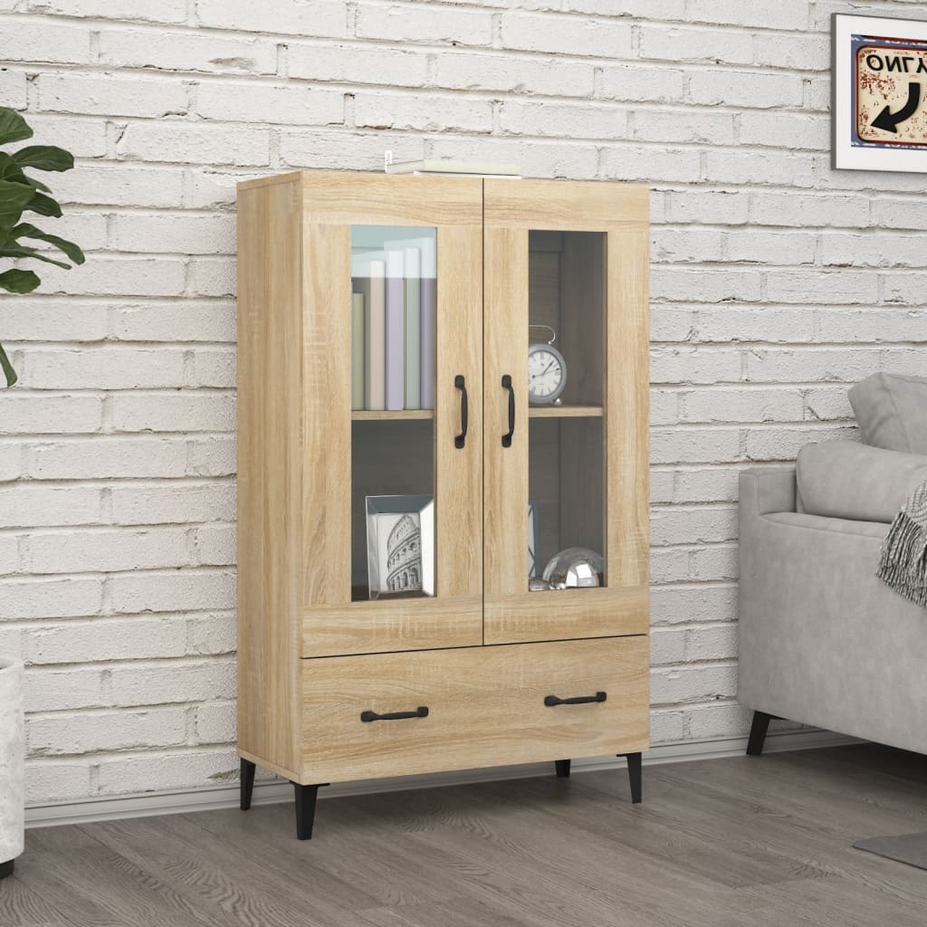 vidaXL Kaappi Sonoma-tammi 70x31x115 cm tekninen puu