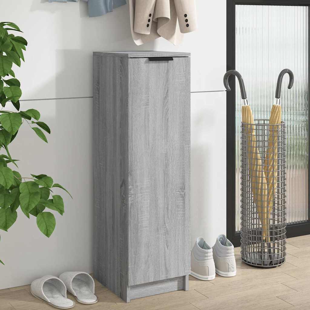 vidaXL Kenkäkaappi harmaa Sonoma 30x35x100 cm tekninen puu