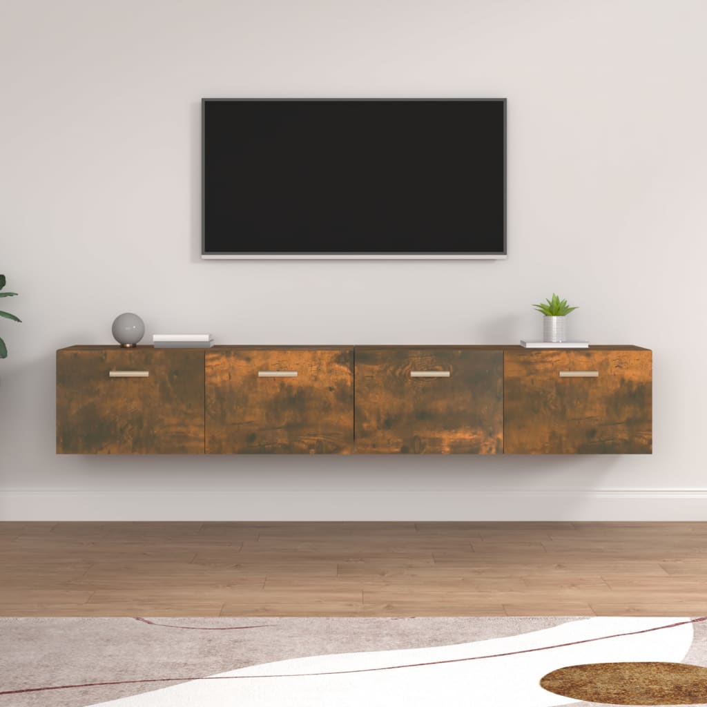 vidaXL Seinäkaapit 2 kpl savutammi 100x36,5x35 cm tekninen puu