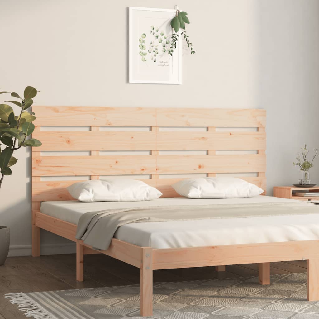 vidaXL Sängynpääty 200x3x80 cm täysi mänty