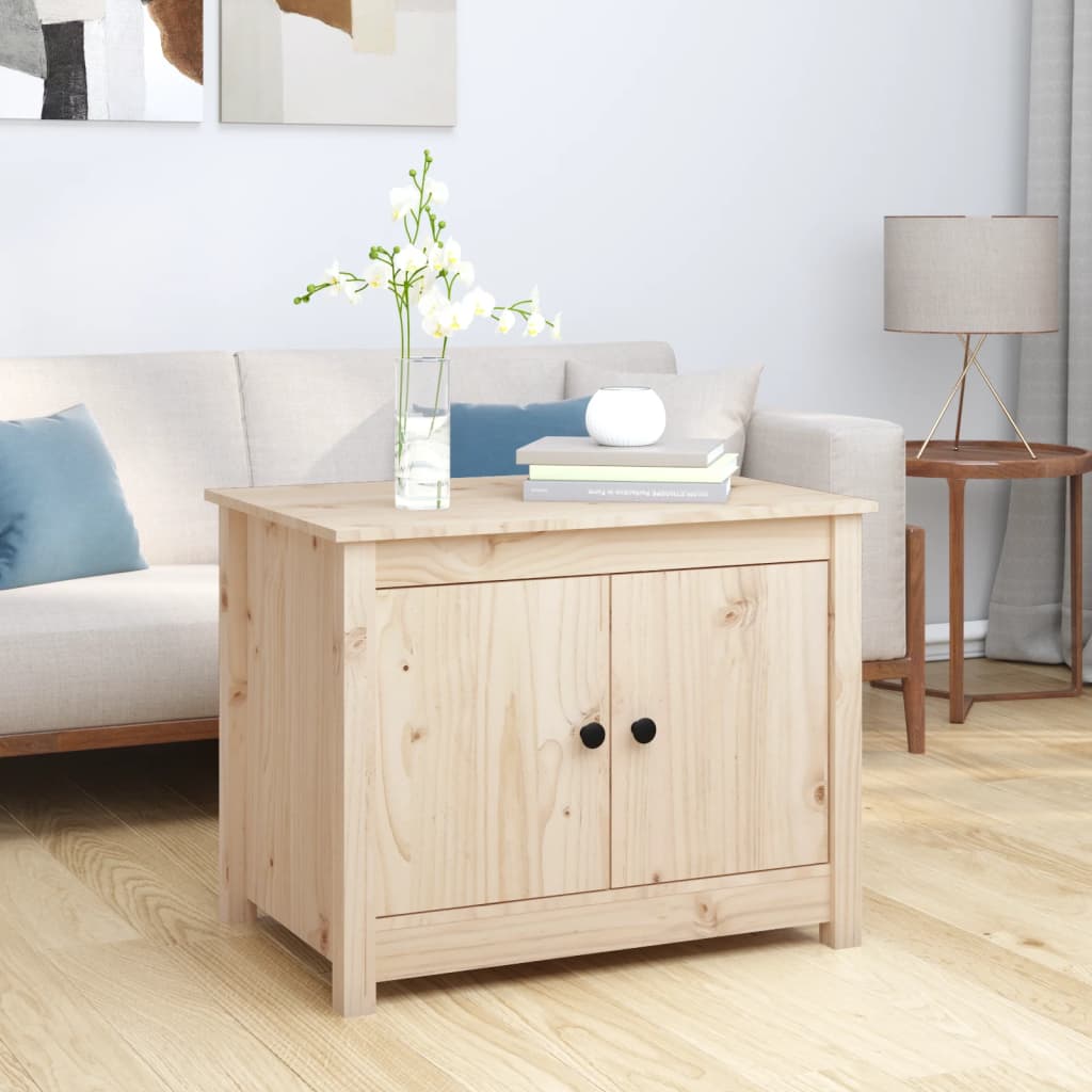 vidaXL Sohvapöytä 71x49x55 cm täysi mänty