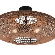 Trio Hedda kattovalaisin 2xE27 mattamusta/sisal