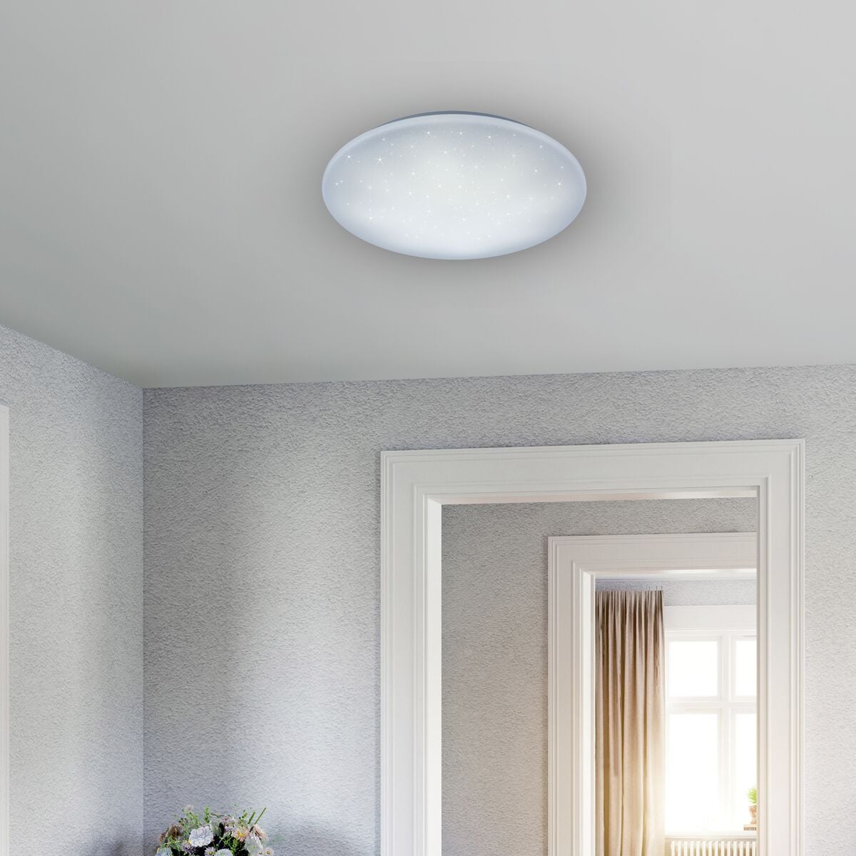 Trio Lukida LED kattovalaisin 38 cm valkoinen starlight