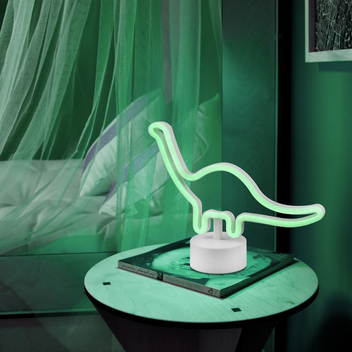Trio Bronto LED pöytävalaisin valkoinen