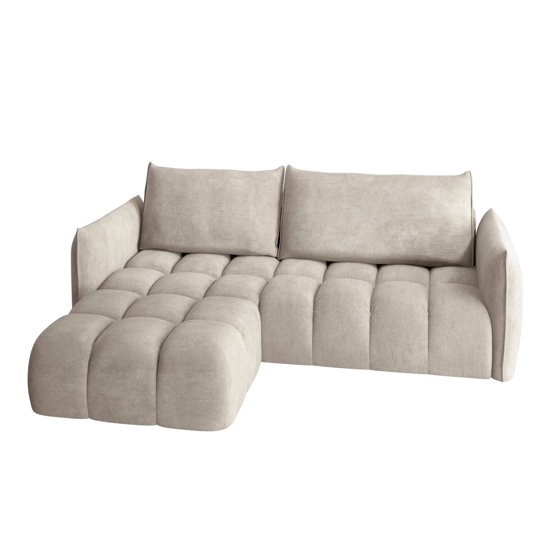 Aldvian 3-istuttava vuodesohva divaanilla - beige
