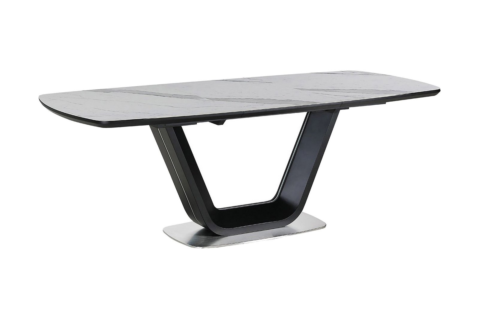 ruokapoyta-komati-jatkettava-160-cm-keramiikka-musta-valkoinen