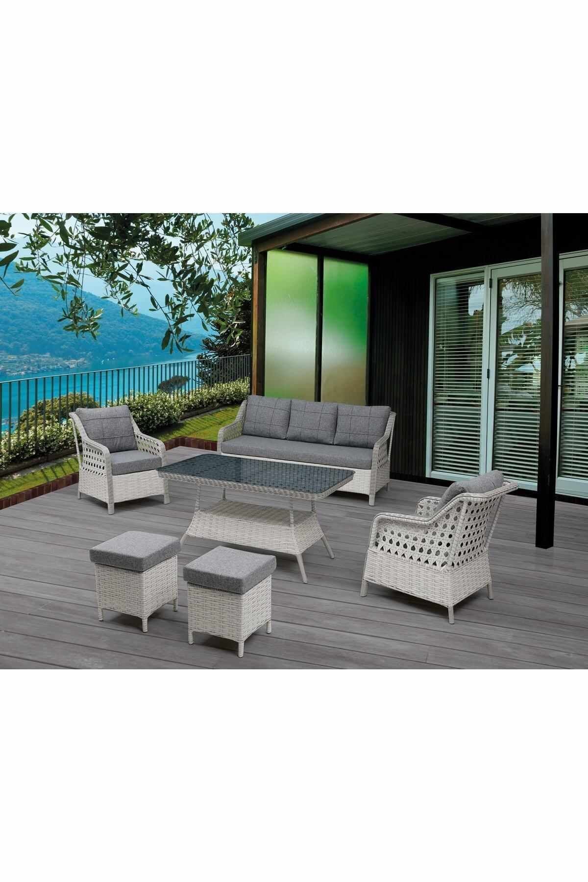 garden-lounge-set-atelier-del-sofa-rondi-175-x-78-x-60-cm-tummanharmaa-vaaleanharmaa