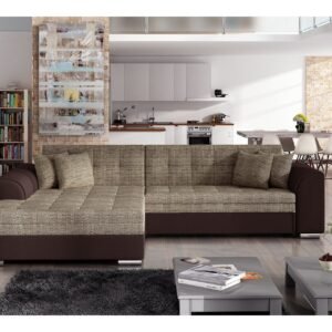 Vuodesohva Castello divaanilla - Beige/Ruskea