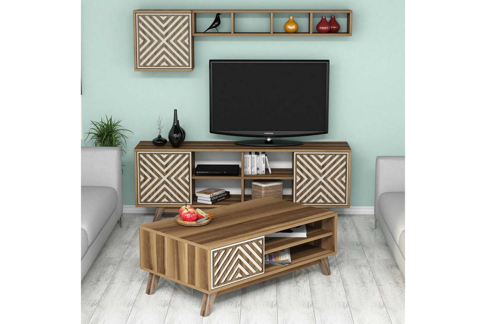 tv-kalustepaketti-amtorp-160-cm-ruskea-kuvioitu