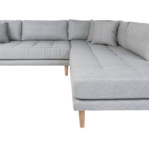 House Nordic Lido avokulmasohva oikea Hugo 10 vaaleanharmaa