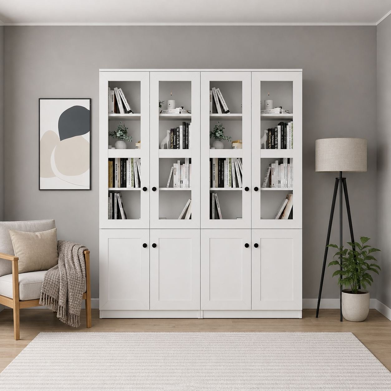 monitoimikaappi-hanah-home-lisa-160-x-190-x-37-cm-valkoinen-valkoinen