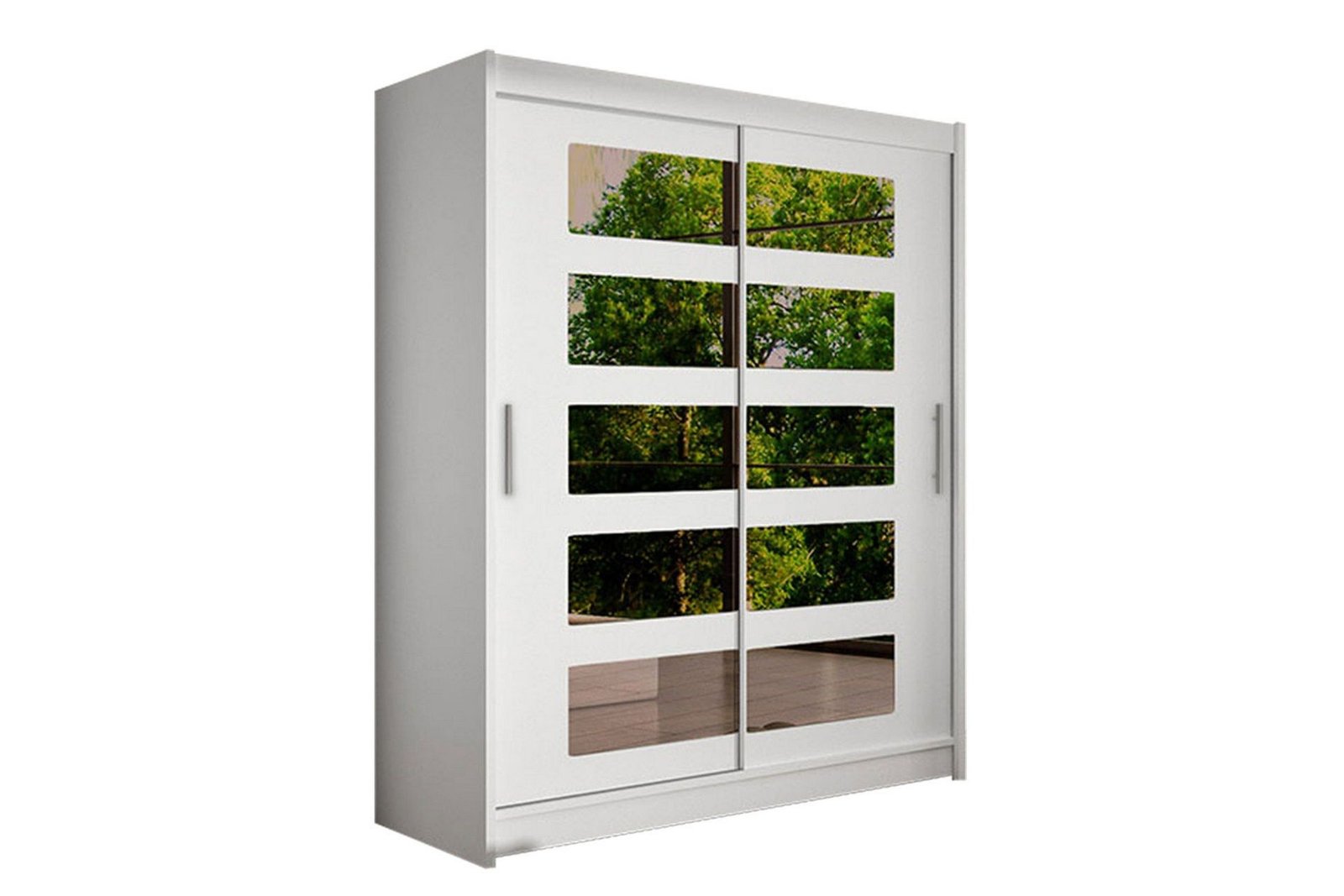 vaatekaappi-presto-150-cm-liukuovet-osittainen-peili-valkoinen