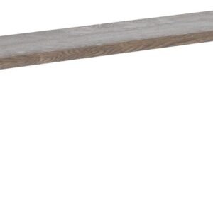 Pujo penkki 35x176 cm savunharmaa lakattu tammi A-laatu/musta pulverimaala