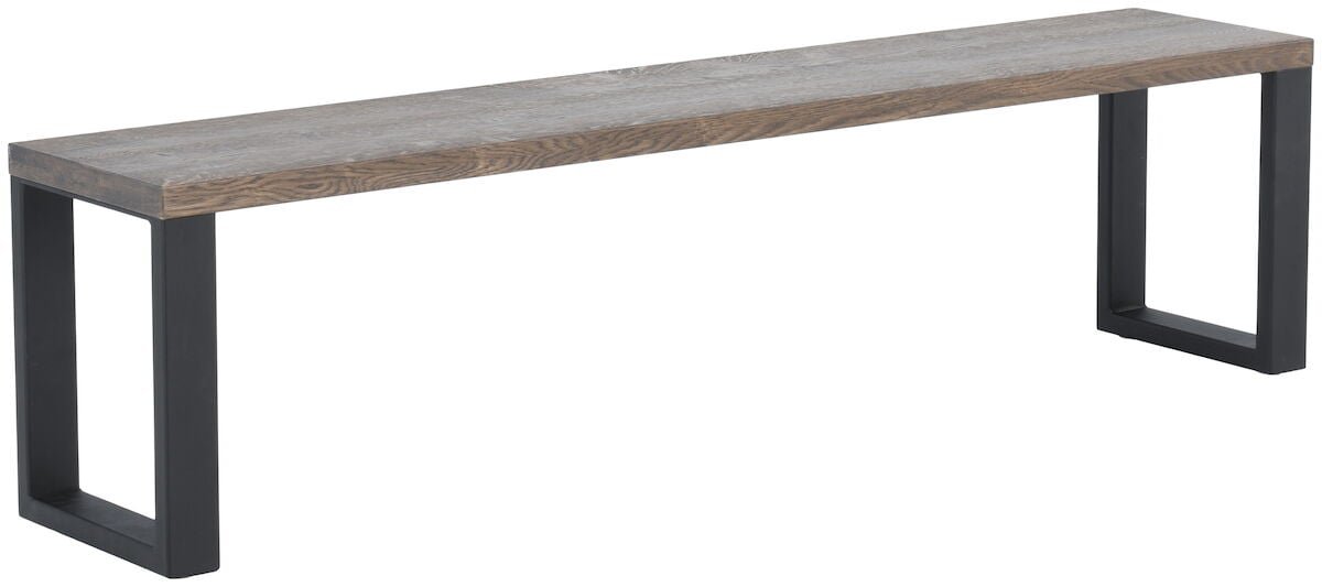 pujo-penkki-35x176-cm-savunharmaa-lakattu-tammi-a-laatu-musta-pulverimaala