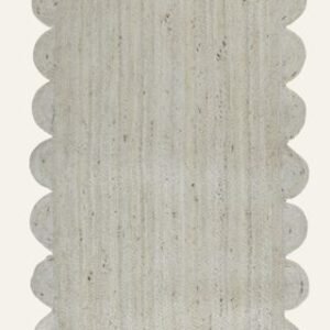 Jute Scallop matto luonnonväri