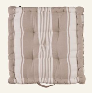 Capri stripe istuintyyny harmaanruskea