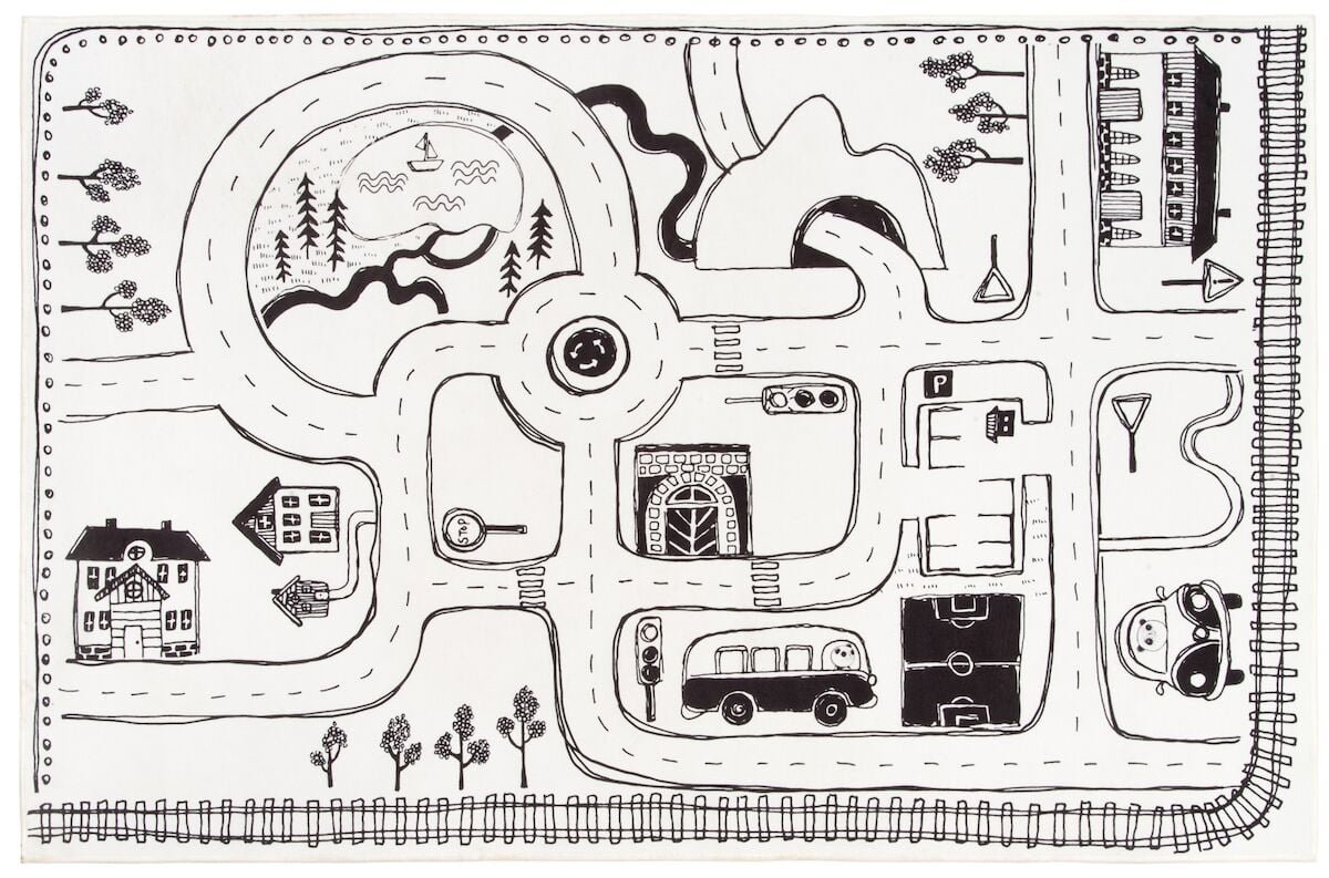 4living-liikennematto-100x150-cm-mustavalkoinen