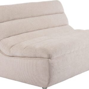 Valdoro 2-istuttava keskimoduuli kankaalla 135 cm - Beige