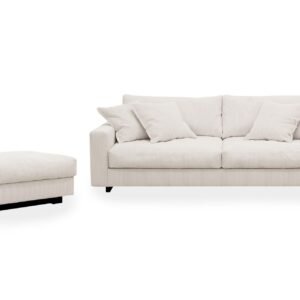 Valencia-sohvaryhmä extra syvä 3-istuttava sohva + rahi - Offwhite
