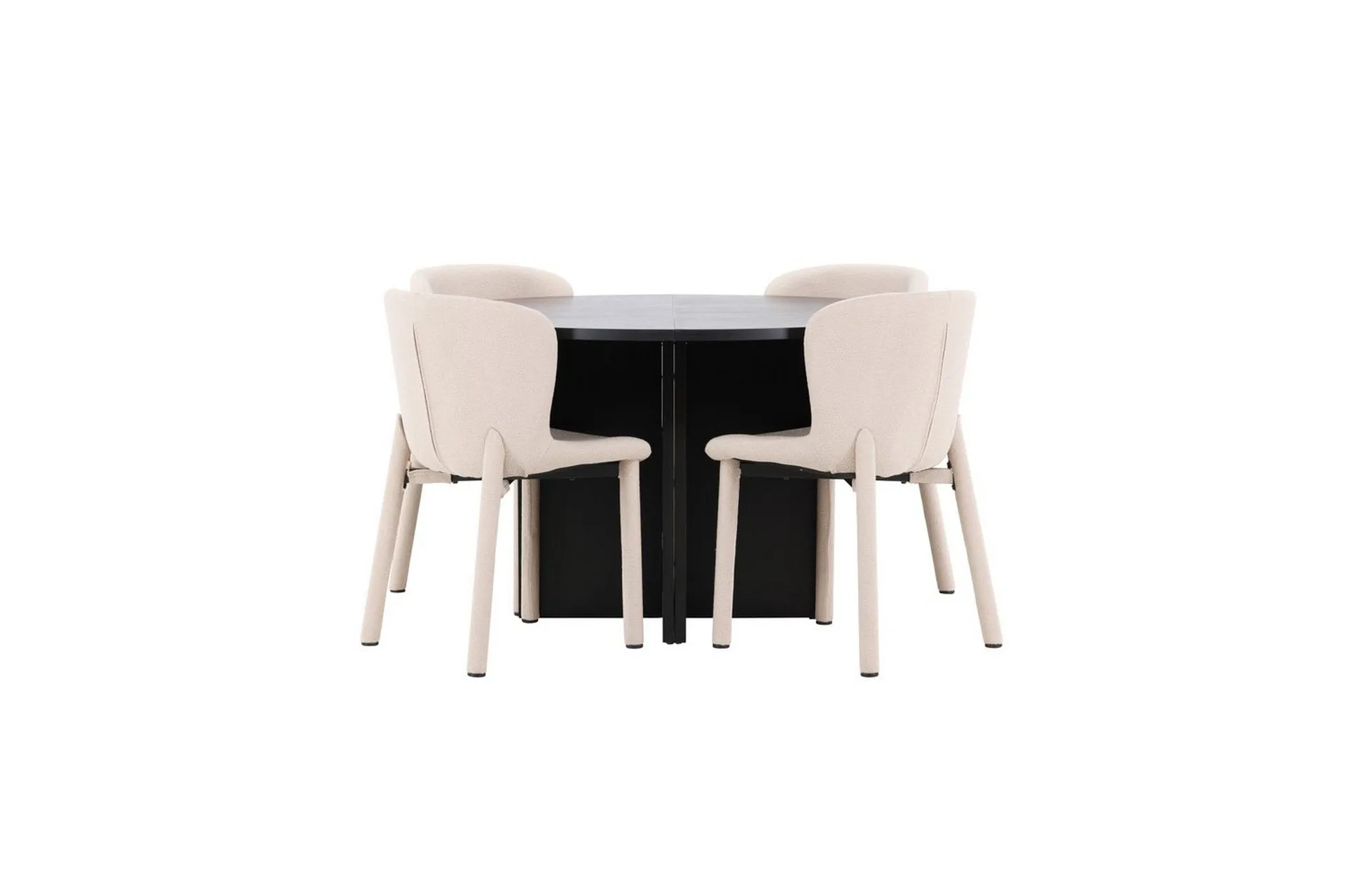 ruokaryhma-strada-pyorea-120-170-cm-musta-astoria-tuoleilla-4-kpl-beige-4-kpl-beige