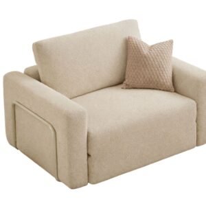 1-istuttava vuodesohva Atelier Del Sofa Wello Single (80 x 70 cm) Kermanvärinen -