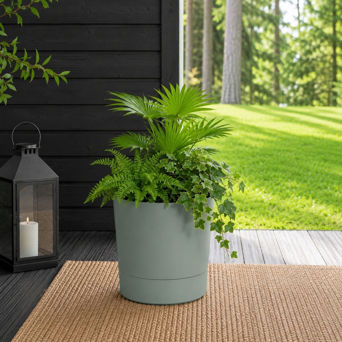 4living-aura-ruukku-aluslautasella-28-cm-vihrea