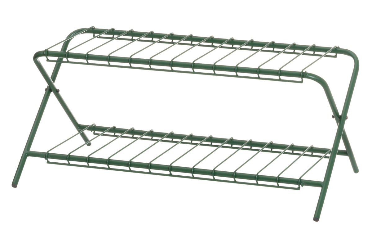 4Living Flip kenkäteline 70x28x31 cm tummanvihreä