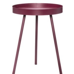 4Living Joy sivupöytä Ø30 cm burgundinpunainen