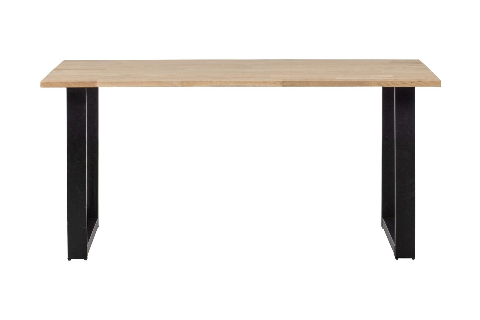 ruokapoyta-tuor-u-jalat-160-cm-kasittelematon-tammi-musta