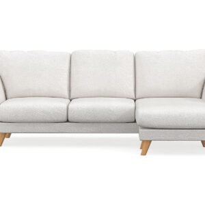 Trend Lyx 3-istuttava divaanisohva Oikea - Valkoinen/Buklee