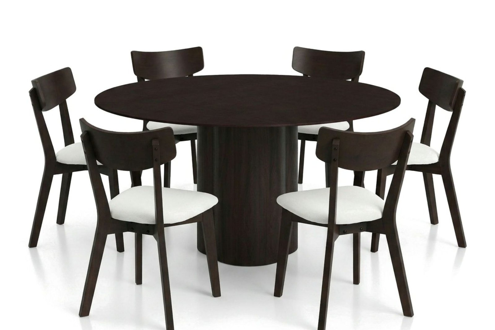 juno-ruokailuryhma-150-cm-pyorea-savutammi-6-amelia-ruokatuolia-pehmusteella-savutammi-beige