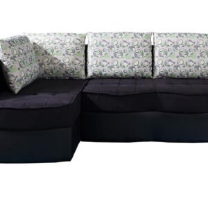 Frestelsens Kulmavuodesohva 203x143x79 cm - Musta